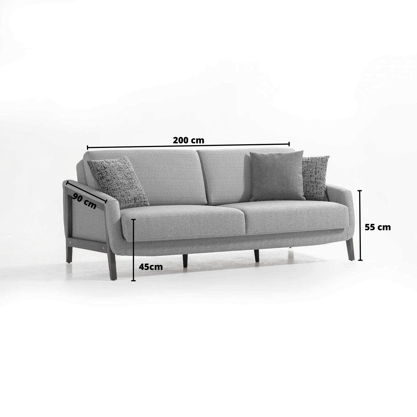 Kent 2 Seater Sofa bed SBRN-KNT3S -  Sofas | كنبة سرير كينت 2 مقاعد - ebarza Furniture UAE | Shop Modern Furniture in Abu Dhabi & Dubai - مفروشات ايبازرا في الامارات | تسوق اثاث عصري وديكورات مميزة في دبي وابوظبي