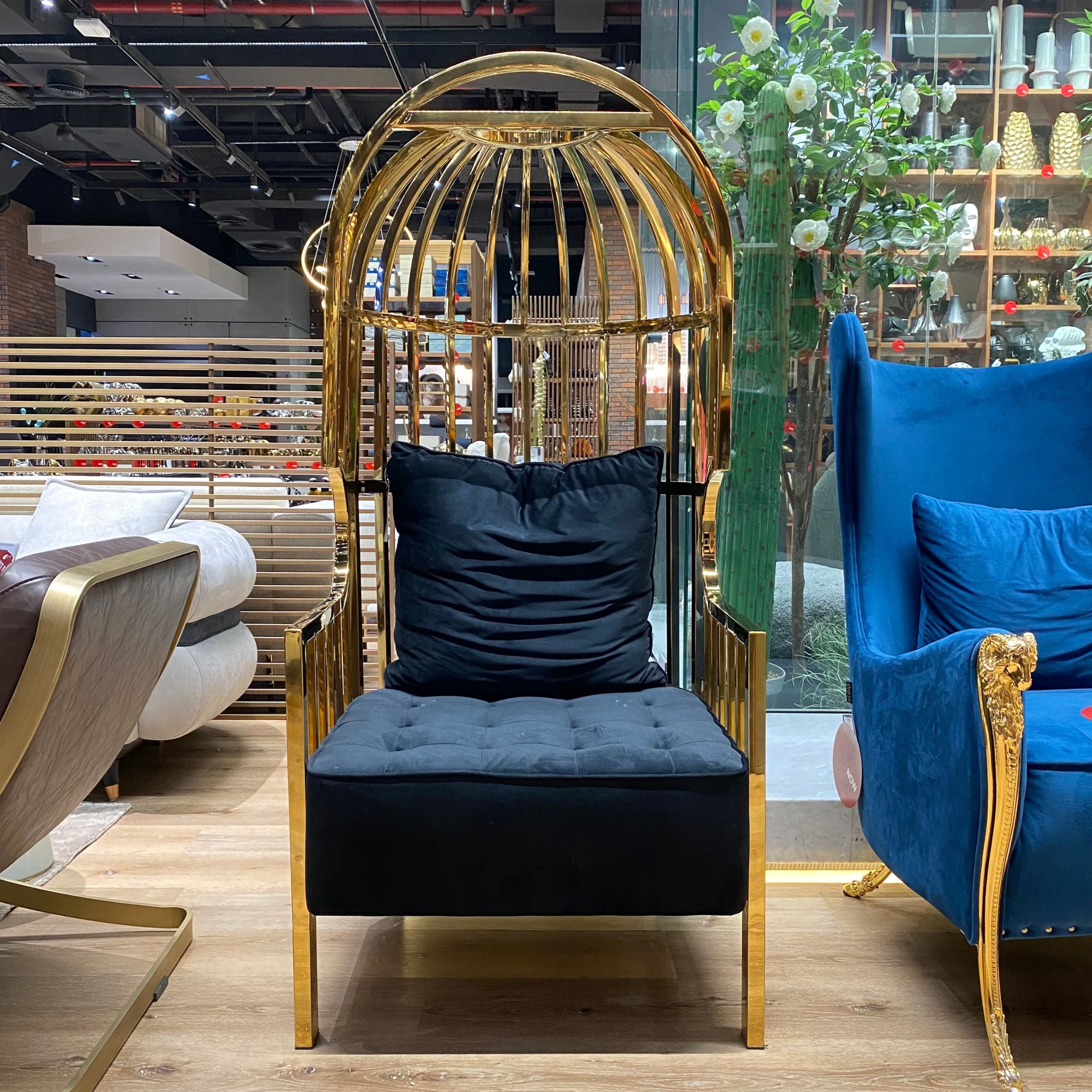 Display Item - Majesty Lounge Chair Tg-218-G-Nakheel -  USED ITEM | قطعة من المعرض - كرسي صالة ماجستي - ebarza Furniture UAE | Shop Modern Furniture in Abu Dhabi & Dubai - مفروشات ايبازرا في الامارات | تسوق اثاث عصري وديكورات مميزة في دبي وابوظبي