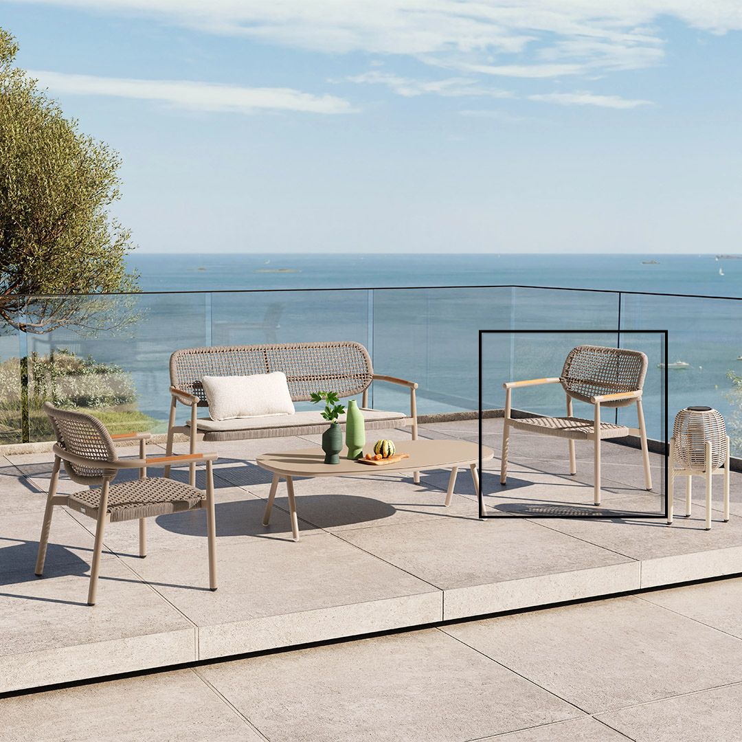 Pre-order 25 Days Delivery 2004 LOUNGE ARMCHAIR W/ROPE AC2004B10ROP -  Lounge Chairs - ebarza Furniture UAE | Shop Modern Furniture in Abu Dhabi & Dubai - مفروشات ايبازرا في الامارات | تسوق اثاث عصري وديكورات مميزة في دبي وابوظبي