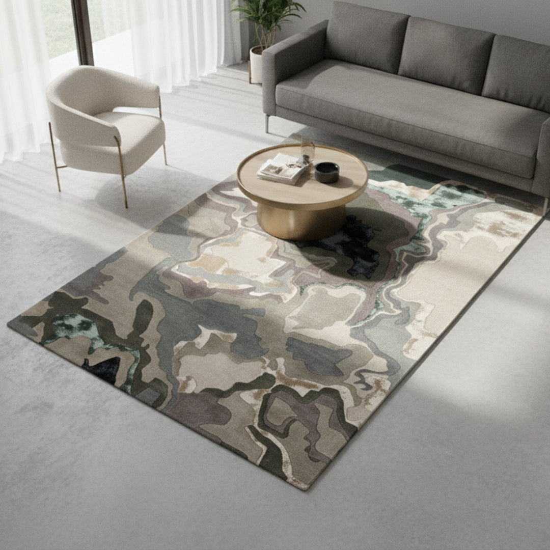 230X160 Cm Handmade Wool Rug Jh-20728-L -  Rugs - ebarza Furniture UAE | Shop Modern Furniture in Abu Dhabi & Dubai - مفروشات ايبازرا في الامارات | تسوق اثاث عصري وديكورات مميزة في دبي وابوظبي