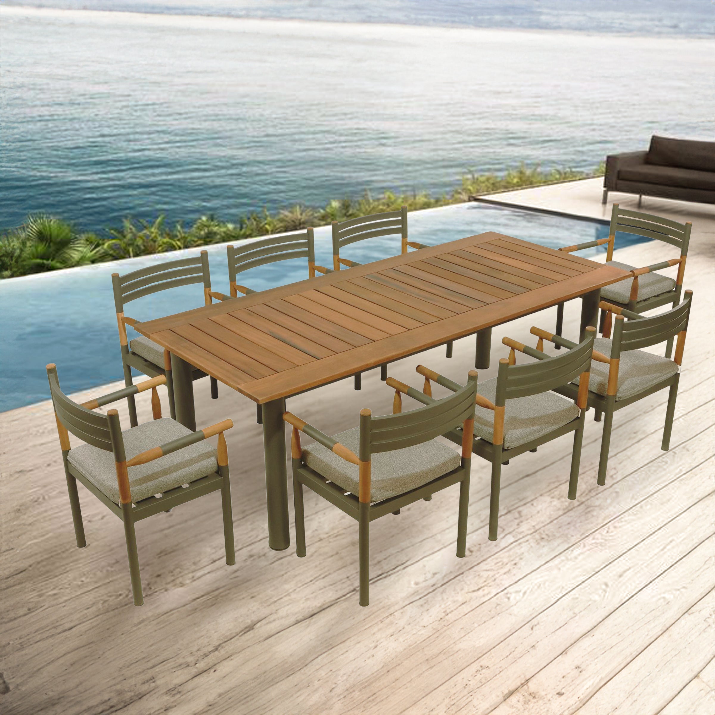 230x110 ALCON DINNING TABLE ALB-DT-002 -  Outdoor Tables - ebarza Furniture UAE | Shop Modern Furniture in Abu Dhabi & Dubai - مفروشات ايبازرا في الامارات | تسوق اثاث عصري وديكورات مميزة في دبي وابوظبي