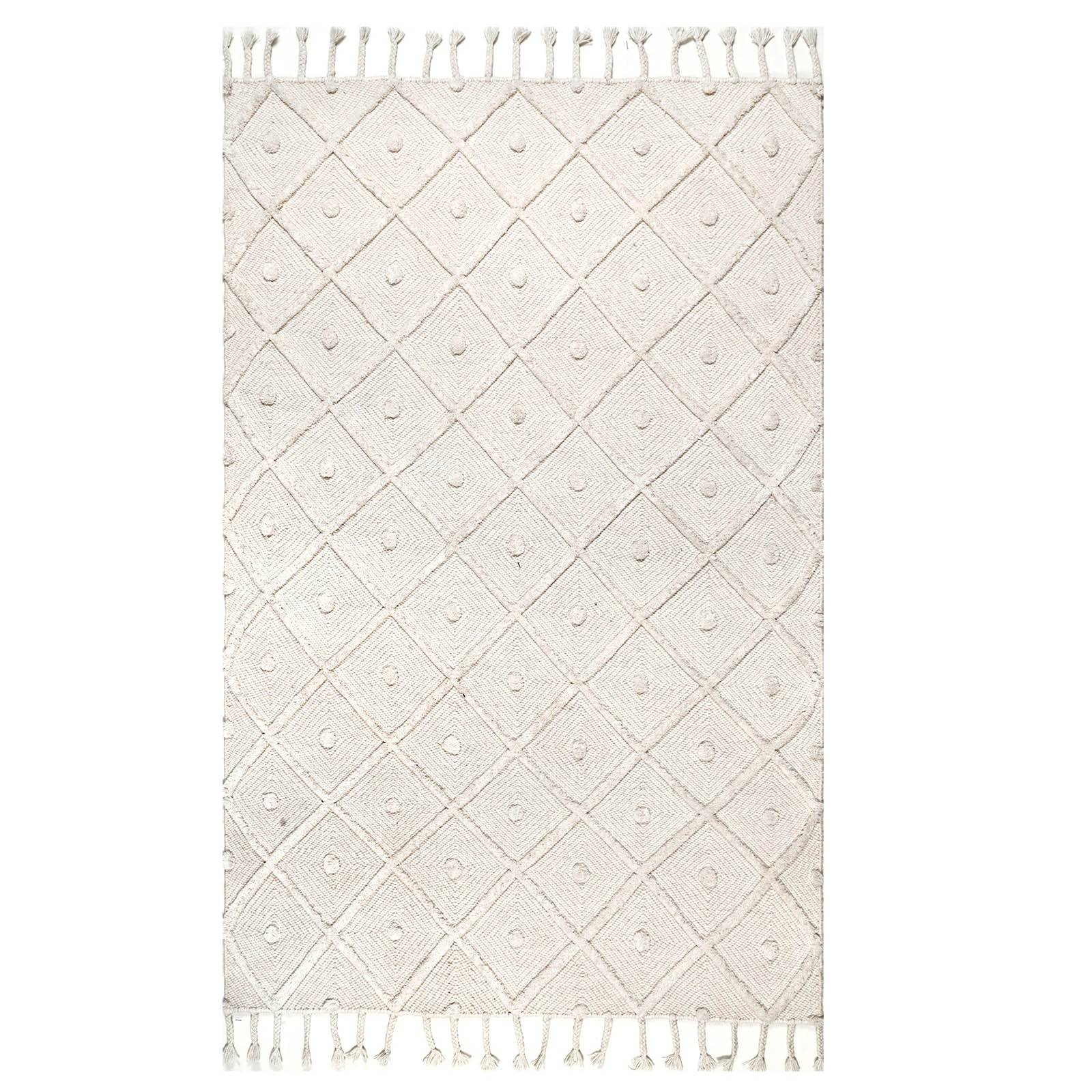 230X160 Cm Amaka Handmade Wool Rug Amaka-Amk-07-L -  Rugs - ebarza Furniture UAE | Shop Modern Furniture in Abu Dhabi & Dubai - مفروشات ايبازرا في الامارات | تسوق اثاث عصري وديكورات مميزة في دبي وابوظبي