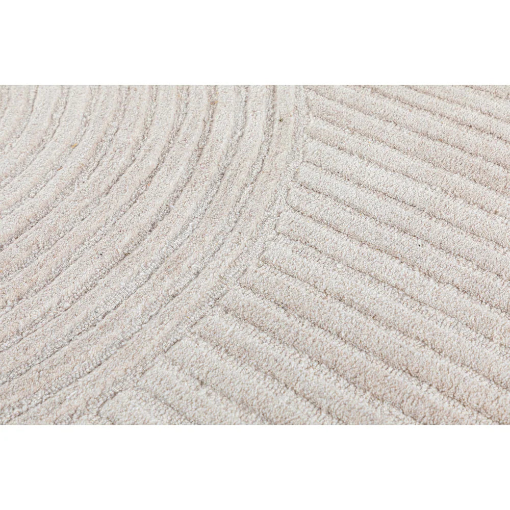 Wool rug measuring 180x120 cm with intricate patterns, from Javi brand, model JH-22735, in neutral tones for home decor.
