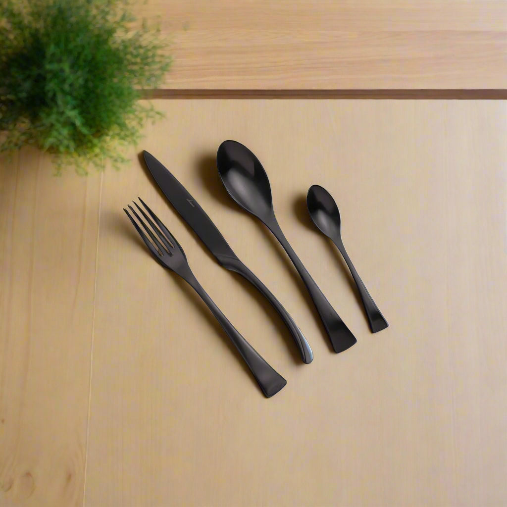 24 Pieces Noble Cutlery Set 8034MB -  Cutlery Sets - ebarza Furniture UAE | Shop Modern Furniture in Abu Dhabi & Dubai - مفروشات ايبازرا في الامارات | تسوق اثاث عصري وديكورات مميزة في دبي وابوظبي