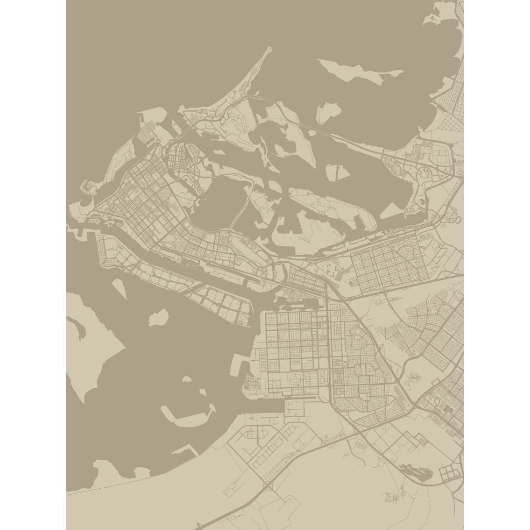 Pre-order 75 Days Delivery 244x320cm Artistic Craved Painting WALL PANELCOLOUR :ABU DHABI map 3926909090