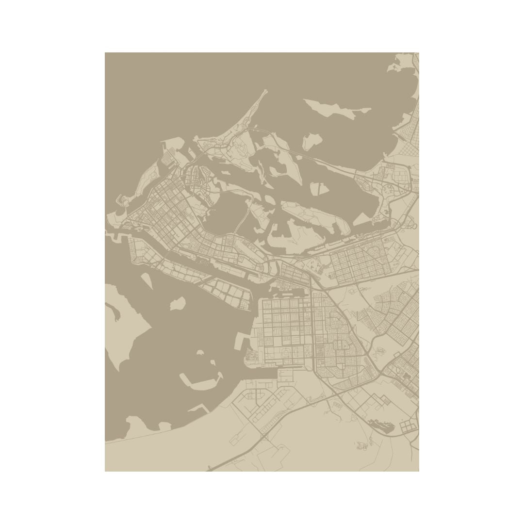 Pre-order 75 Days Delivery 244x320cm Artistic Craved Painting WALL PANELCOLOUR :ABU DHABI map 3926909090