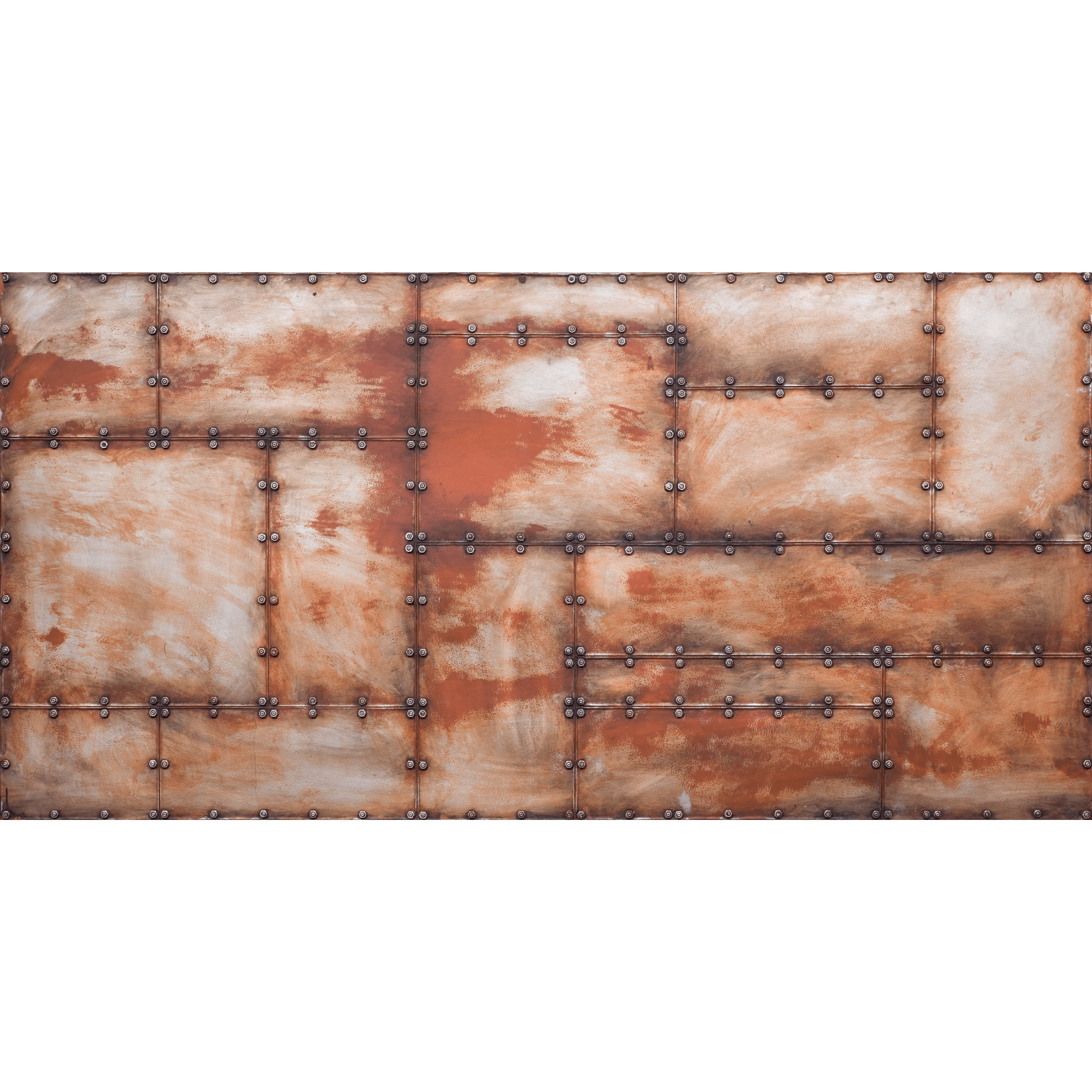 259X129Cm Bolts Carmin Steel Wall Panel St-731 -  Wall Panels | 259x129 سم البراغي كارمين لوحة الحائط - ebarza Furniture UAE | Shop Modern Furniture in Abu Dhabi & Dubai - مفروشات ايبازرا في الامارات | تسوق اثاث عصري وديكورات مميزة في دبي وابوظبي