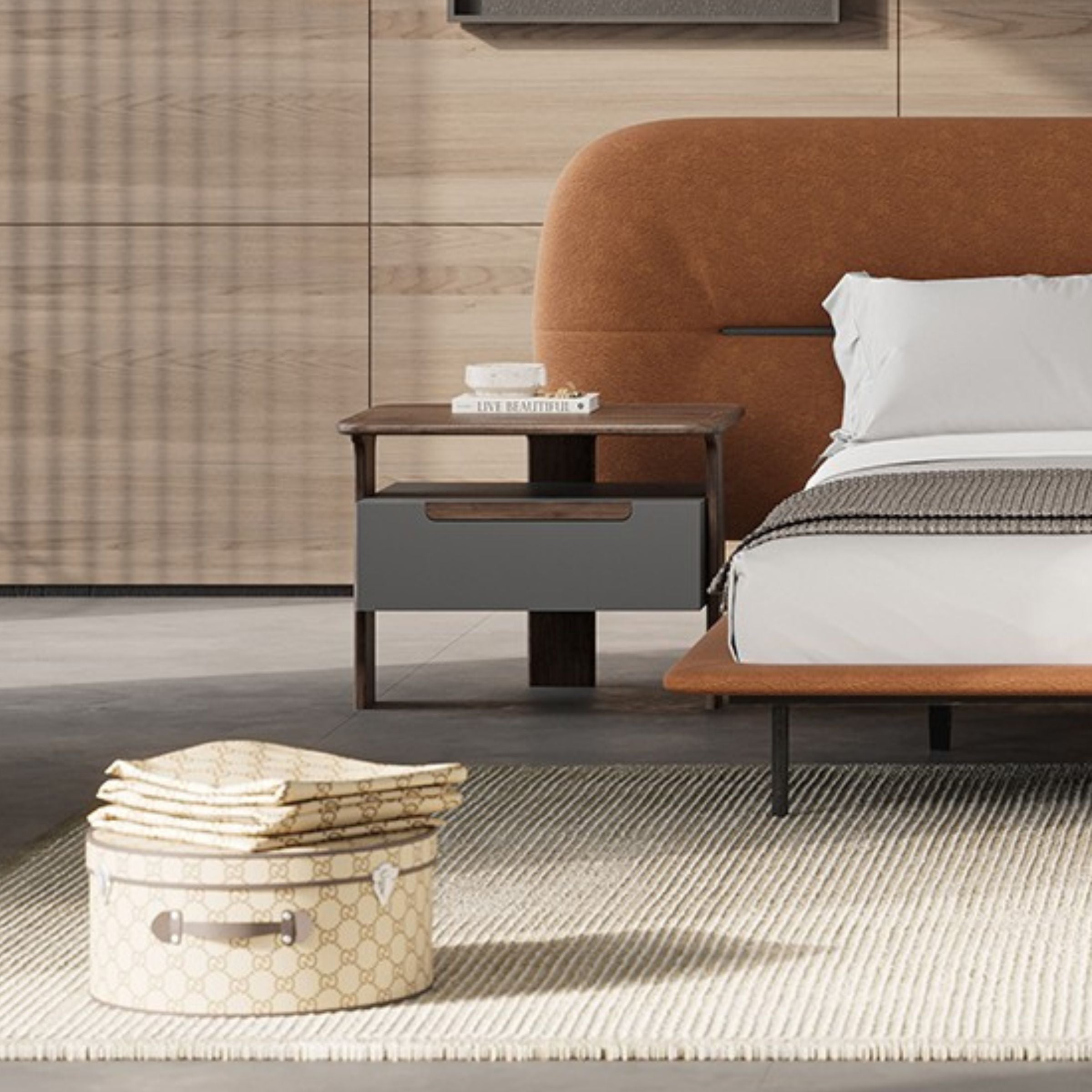 2X Lova Bedside Tables YOLVA-2NS -  Bedside Tables - ebarza Furniture UAE | Shop Modern Furniture in Abu Dhabi & Dubai - مفروشات ايبازرا في الامارات | تسوق اثاث عصري وديكورات مميزة في دبي وابوظبي