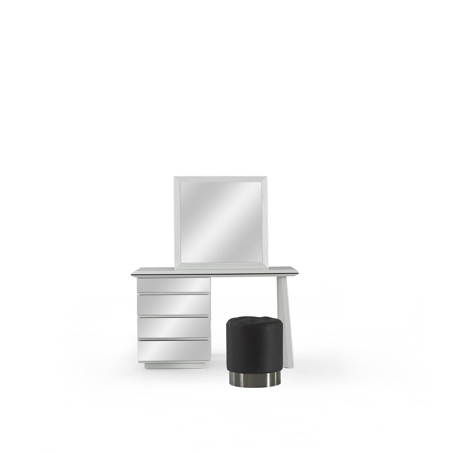 2X Mona White Bedside Table Monawhite-2Xbst -  Bedside Tables - ebarza Furniture UAE | Shop Modern Furniture in Abu Dhabi & Dubai - مفروشات ايبازرا في الامارات | تسوق اثاث عصري وديكورات مميزة في دبي وابوظبي