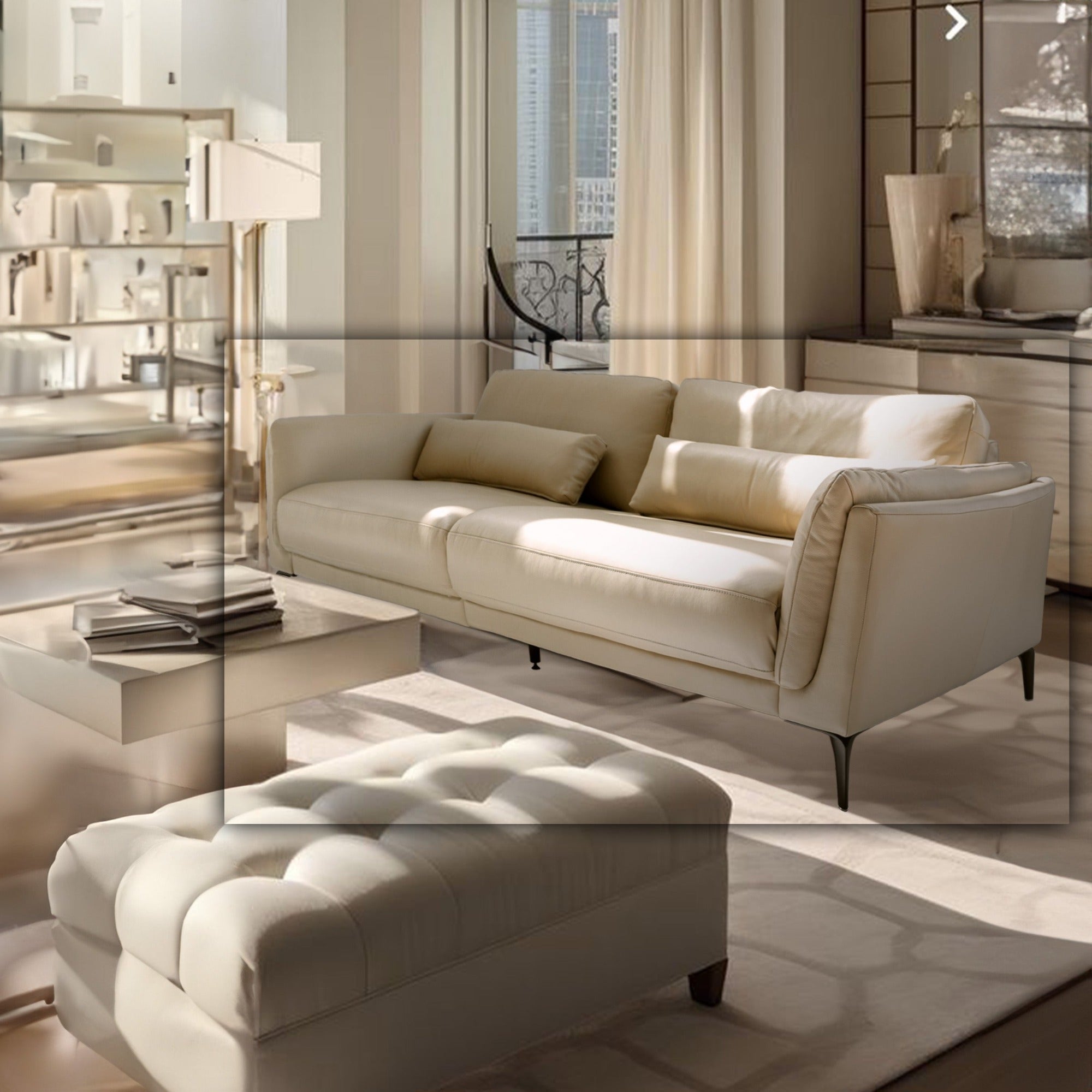 3 Seater Sofa with Legs Relaxing Mechanism CS-HJ2021h -  Sofas - ebarza Furniture UAE | Shop Modern Furniture in Abu Dhabi & Dubai - مفروشات ايبازرا في الامارات | تسوق اثاث عصري وديكورات مميزة في دبي وابوظبي