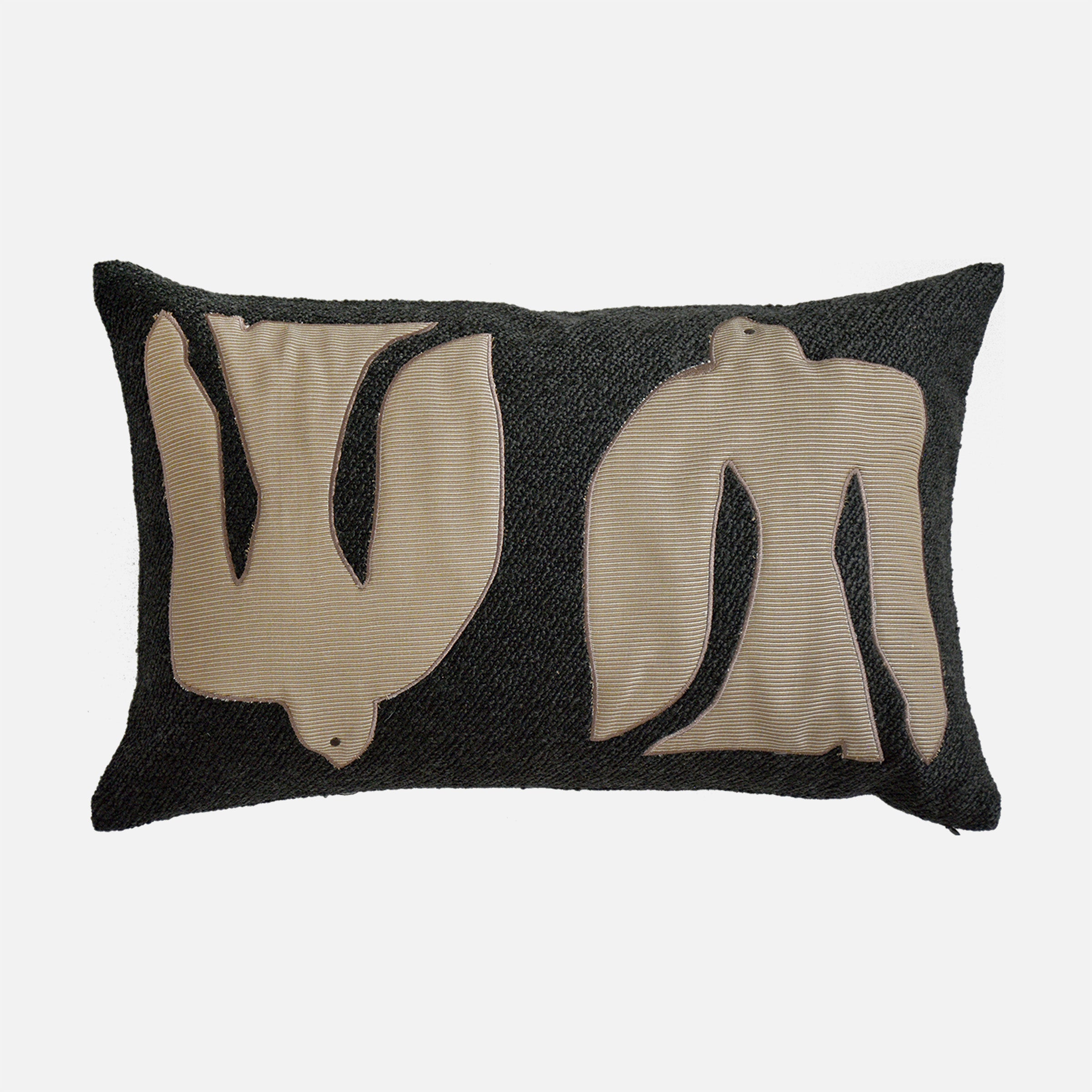 30*60 Chastain Embroidery Cushion - ECC080 -  Cushions - ebarza Furniture UAE | Shop Modern Furniture in Abu Dhabi & Dubai - مفروشات ايبازرا في الامارات | تسوق اثاث عصري وديكورات مميزة في دبي وابوظبي