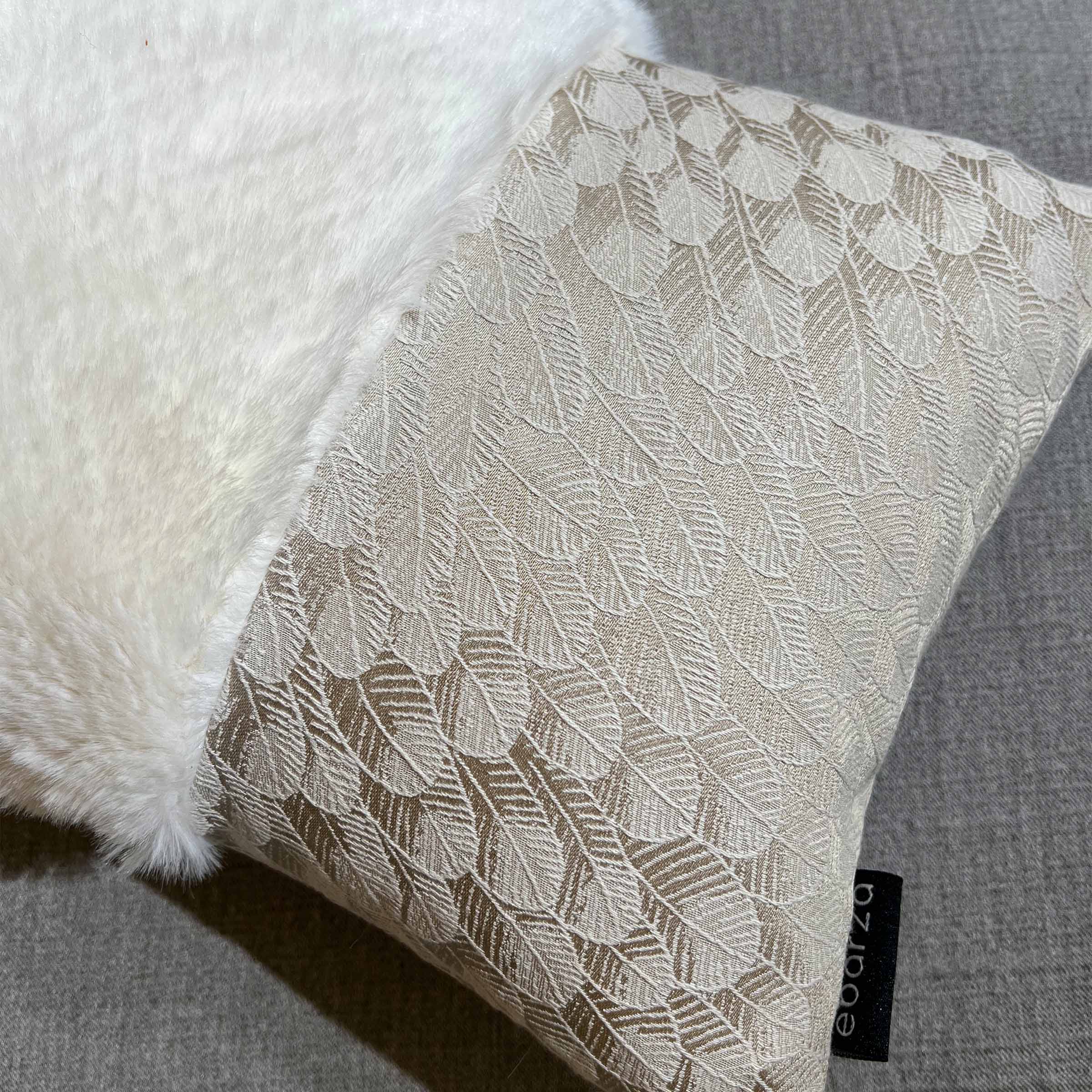 BEACON Luna Spliced Cushion 30x60 with geometric pattern, soft fabric, and modern design for stylish living spaces.