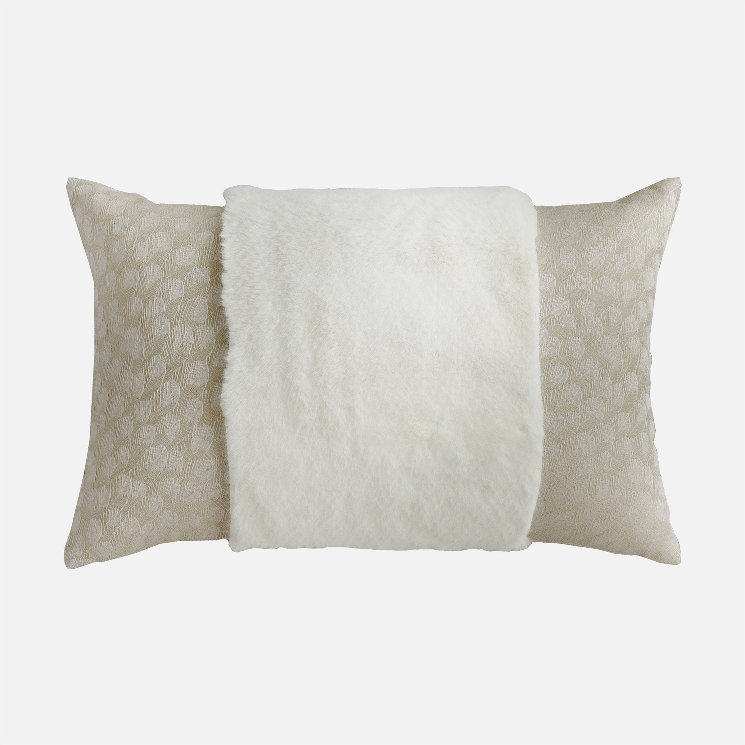 BEACON Luna Spliced Cushion, 30x60 inches, decorative cushion with stylish design and soft fabric for living room decor.