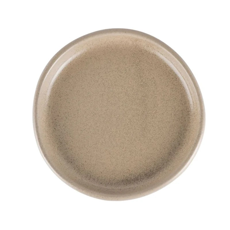 Set of 30-piece Asian Zen ceramic dinnerware set for 6 people featuring elegant, minimalist design in natural tones.