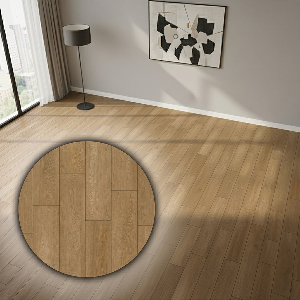 SENTAI-AHSTDG-22340 Stone Plastic Composite SPC parquet floor set in black with hairline pattern, 76.2x12.7x0.6cm, model 2303-22H