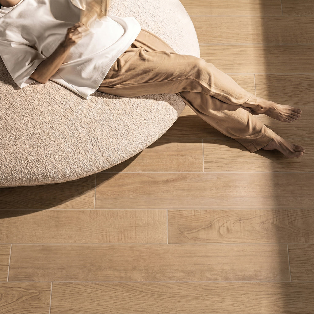 SENTAI SPC Parquet Floor set with black hairline design, 76.2x12.7x0.6cm stone plastic composite flooring plank