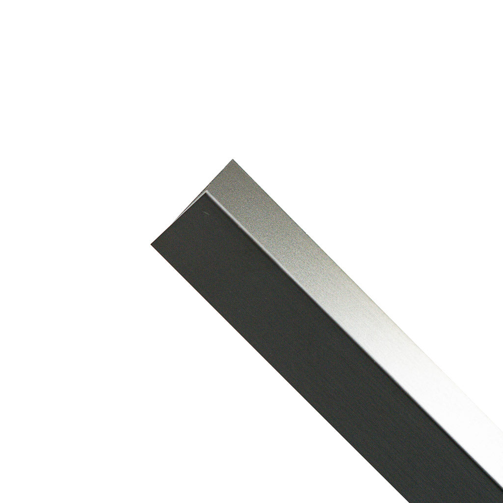 Black hairline finish 304 stainless steel straight skirting profile by BEACON, customized wall panel profile with PR251114 design.