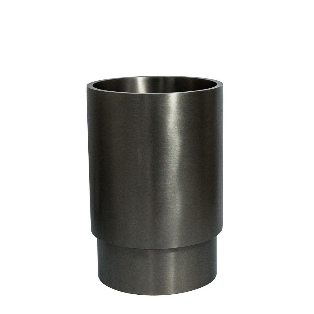 Stainless steel shelving unit with custom cylinder box design, model DBM02002 by BEACON JYFDG2, model 42554.