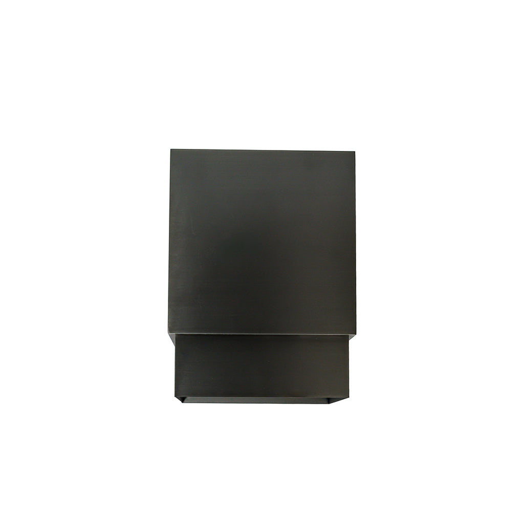 Stainless steel custom square planter box by BEACON, model DBM02001, with smooth metal finish suitable for outdoor or indoor use.