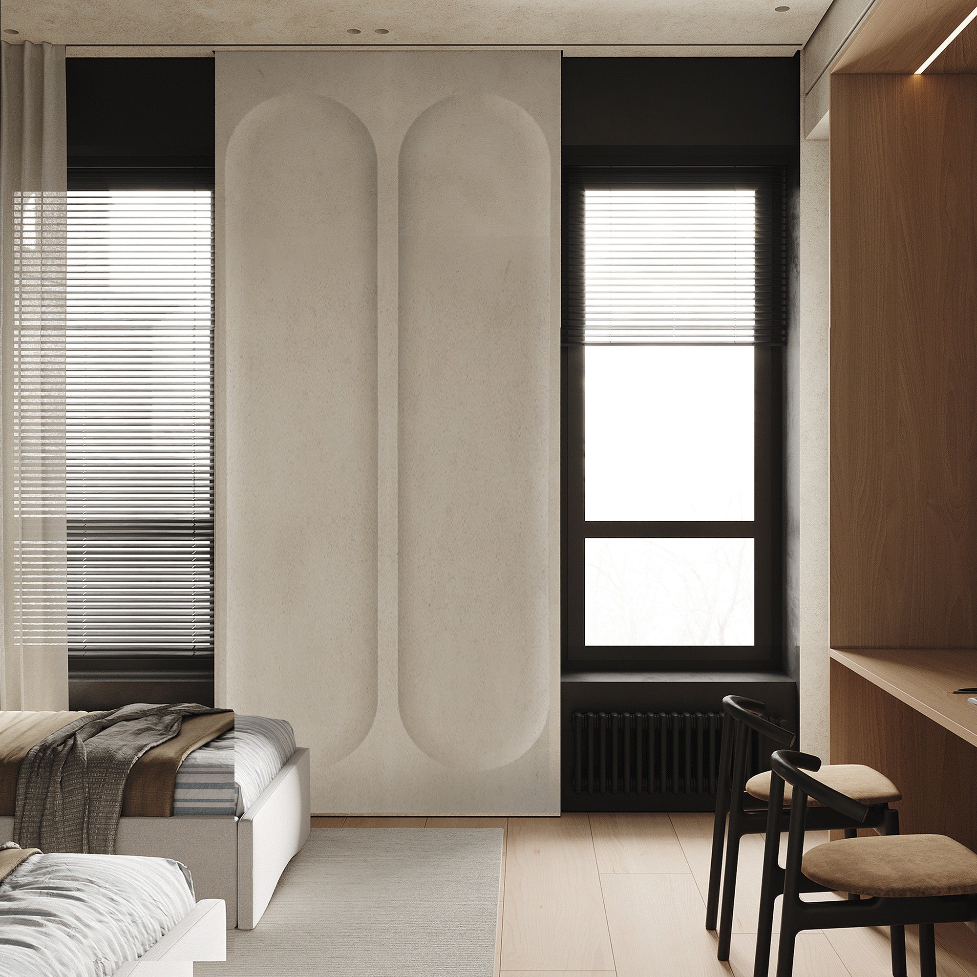 Pre-order 35 Days Delivery 30mm MDF Beige Wall Panel MLL- CUS05 -  Wall Panels - ebarza Furniture UAE | Shop Modern Furniture in Abu Dhabi & Dubai - مفروشات ايبازرا في الامارات | تسوق اثاث عصري وديكورات مميزة في دبي وابوظبي