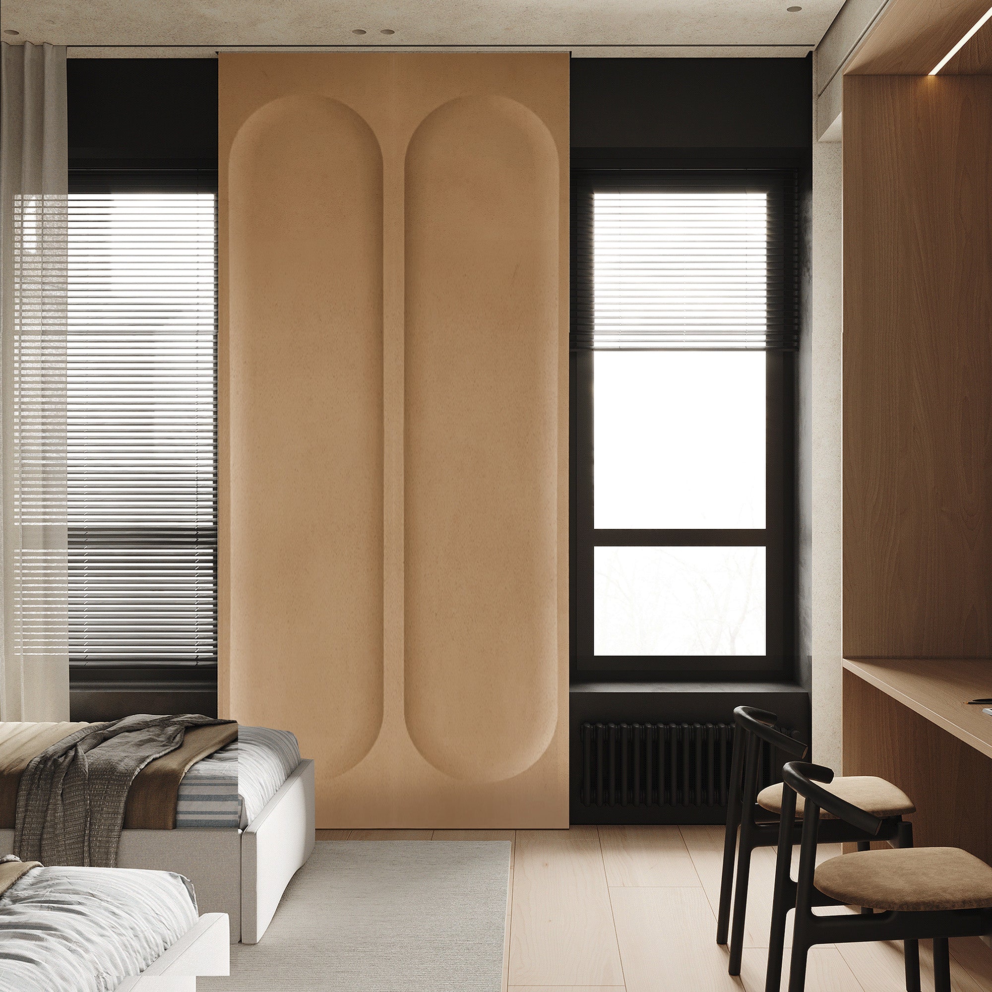 30mm MDF Brown Wall panel MLL- CUS05 -  Wall Panels - ebarza Furniture UAE | Shop Modern Furniture in Abu Dhabi & Dubai - مفروشات ايبازرا في الامارات | تسوق اثاث عصري وديكورات مميزة في دبي وابوظبي