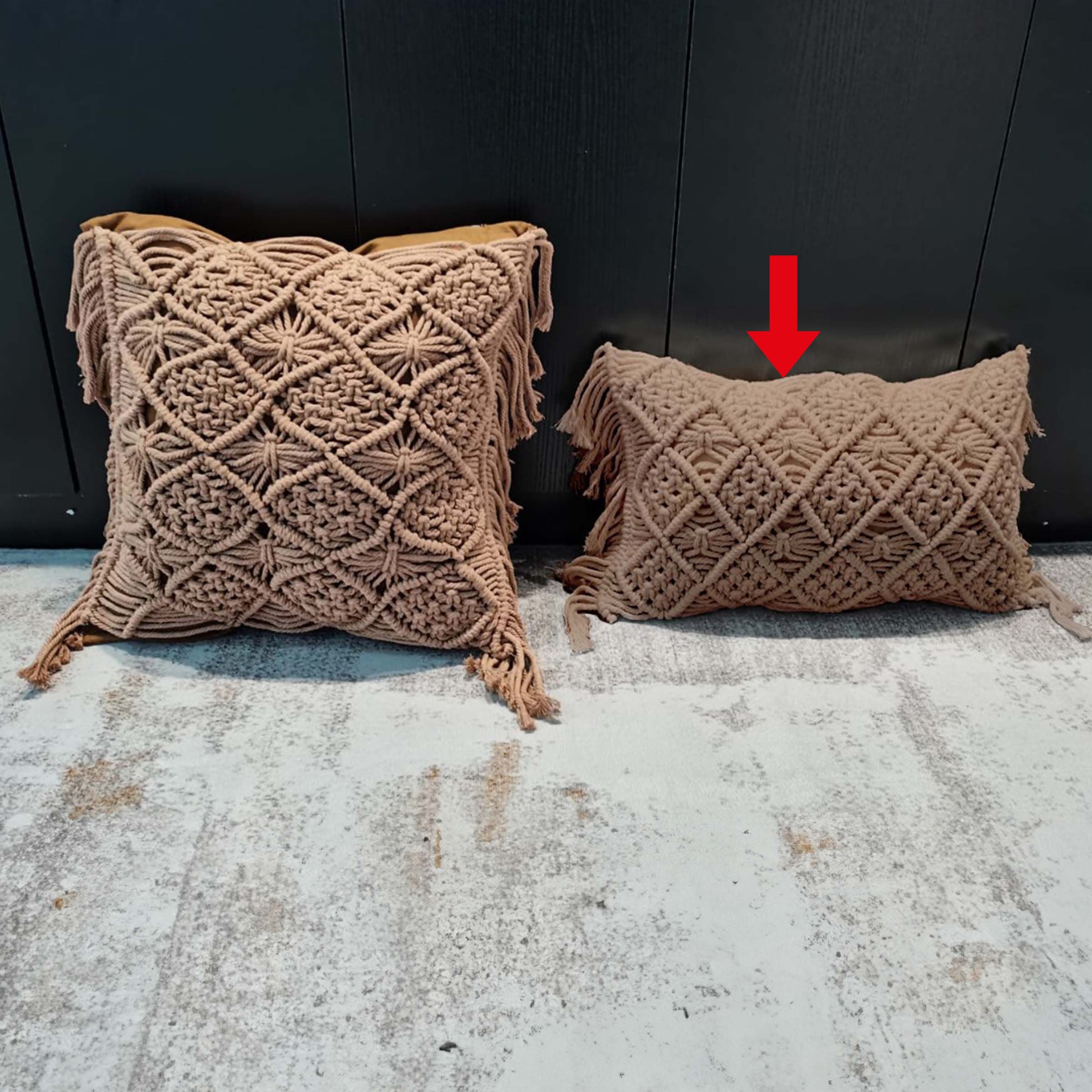 30x50 cm Rope Waist Pillow from BEACON cushions, featuring a textured rope design and comfortable support.