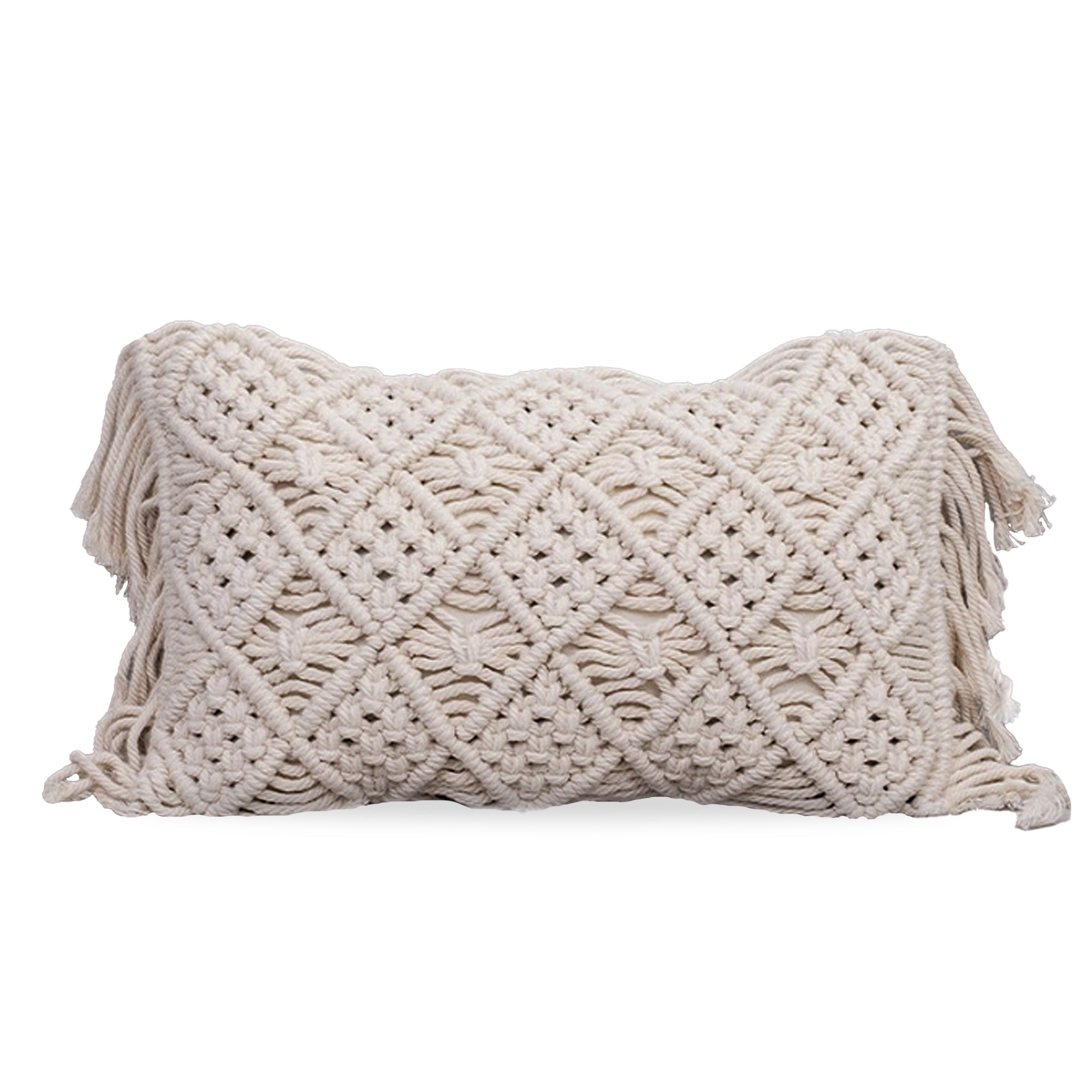 30x50 cm Rope Waist Pillow from BEACON, featuring woven rope design, perfect for cushions and decorative seating.
