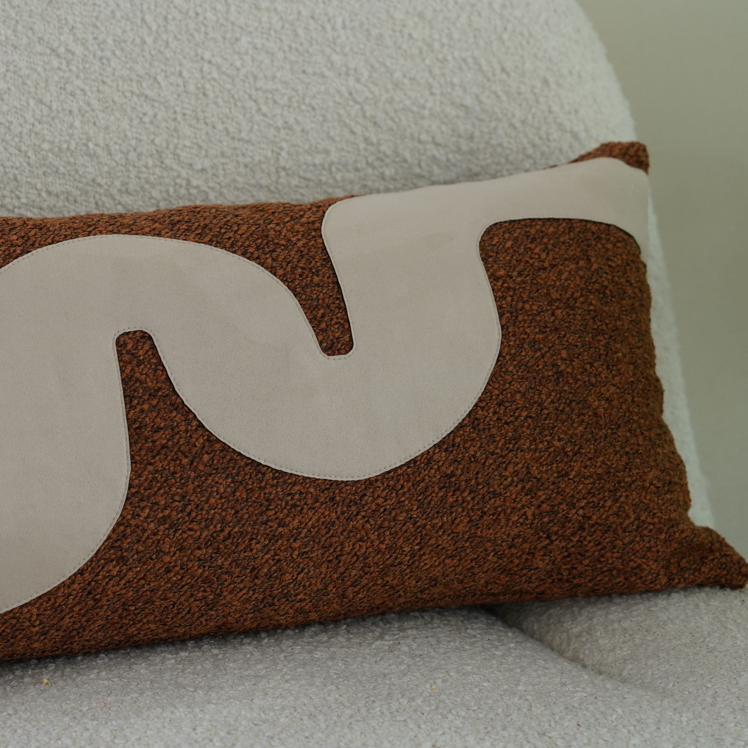 30x60cm Ebarza Amman Patchwork Cushion by BEACON, featuring colorful fabric patchwork and decorative cushion design.