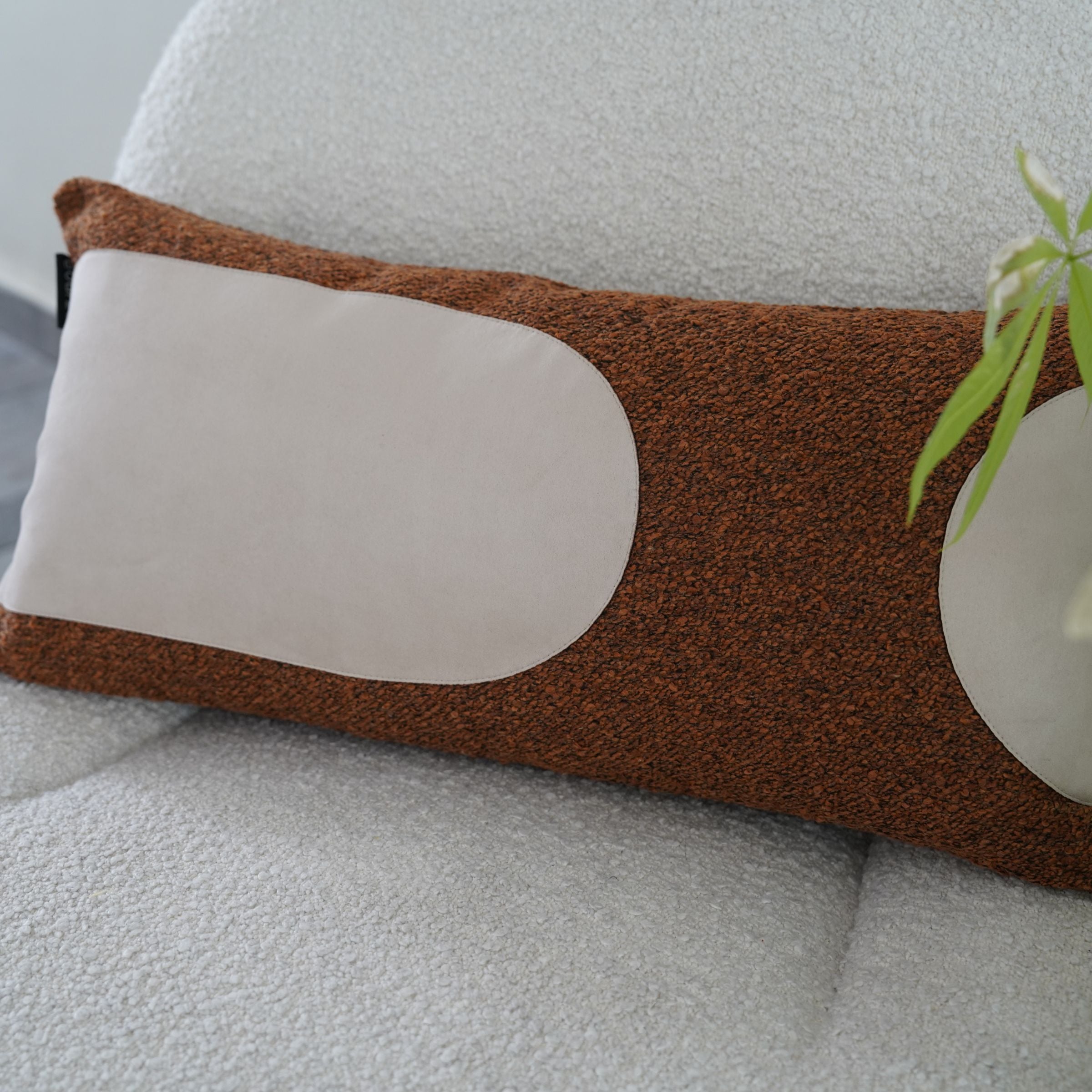 30x60cm Ebarza Buck Patchwork Cushion from BEACON, featuring colorful patchwork fabric, decorative cushion for sofa or bed.