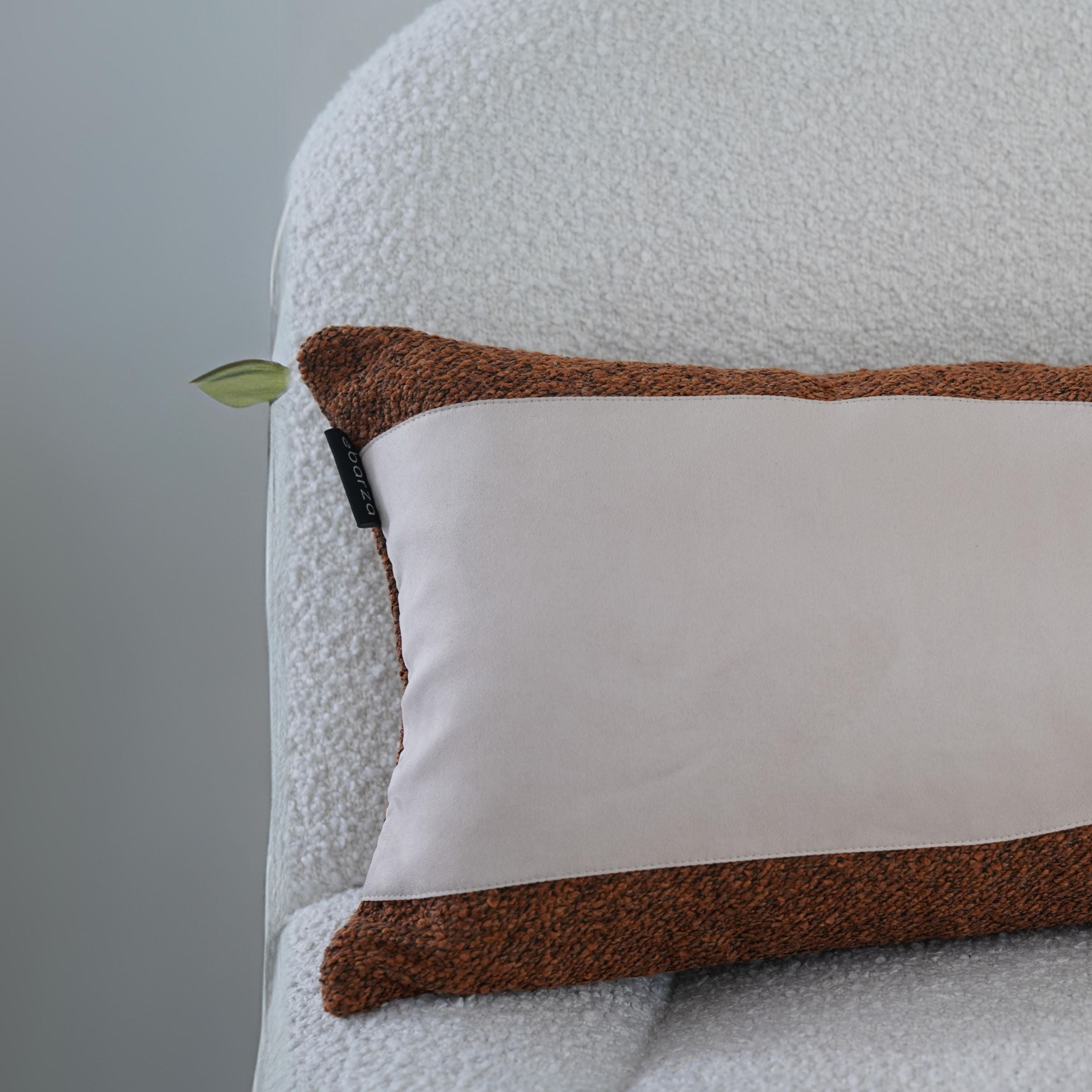 30x60cm Ebarza Buck Patchwork Cushion by BEACON, featuring colorful patchwork fabric and soft cushion fill.