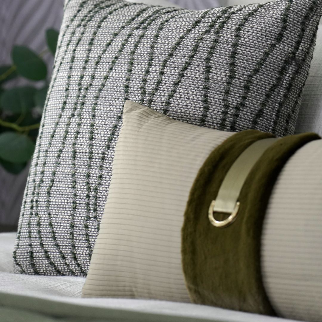 30x60CM SKJJ LUCIA D-Type Buckle Cushion ECC160