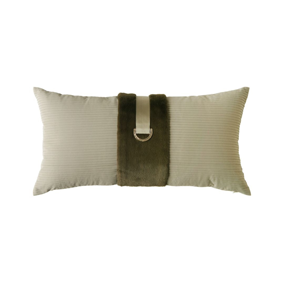 30x60CM SKJJ LUCIA D-Type Buckle Cushion ECC160