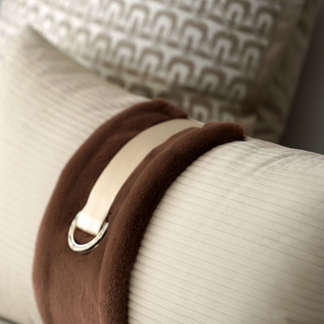 30x60CM SKJJ LUCIA D-Type Buckle Cushion ECC161