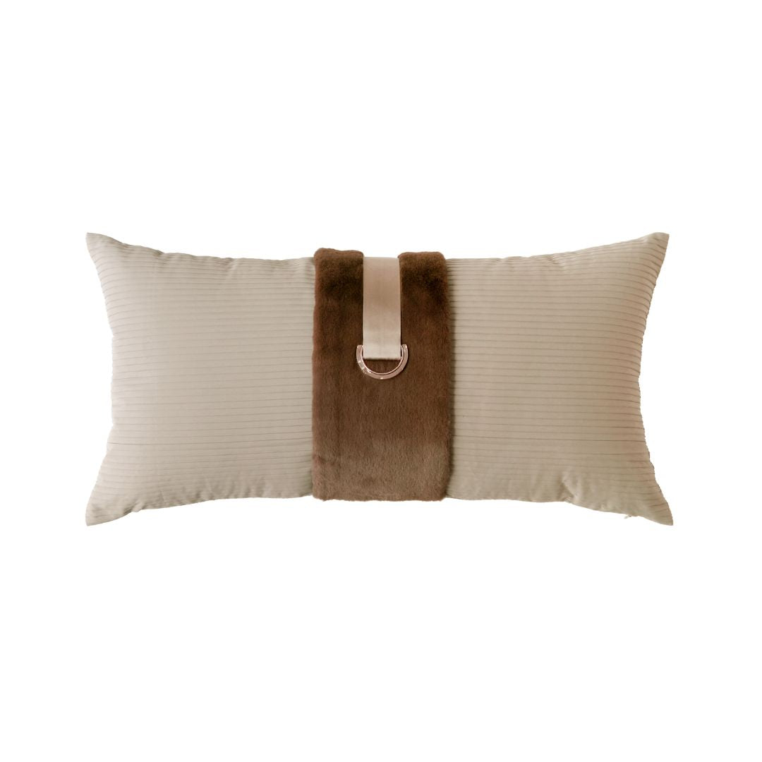 30x60CM SKJJ LUCIA D-Type Buckle Cushion ECC161
