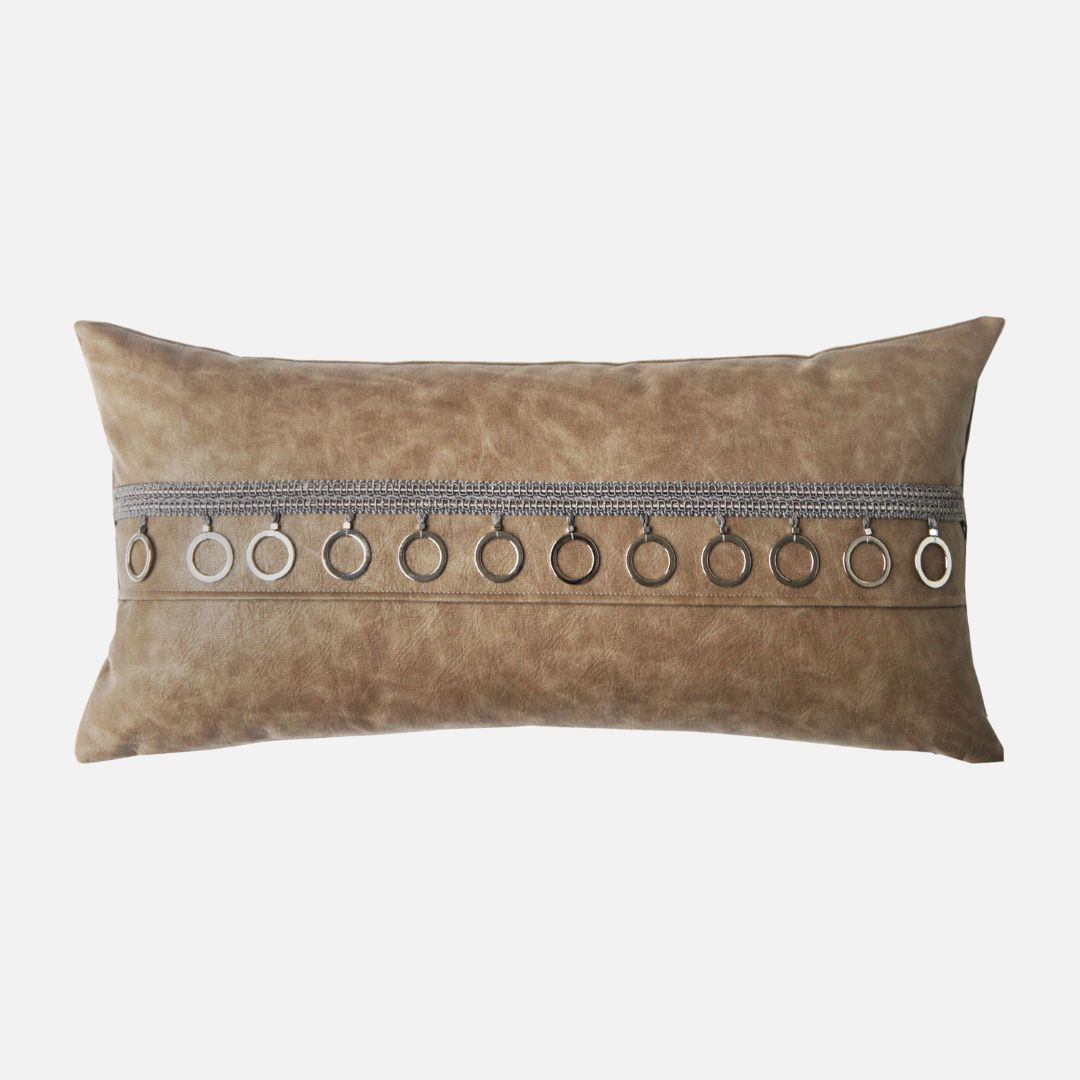 30x60CM ebarza Bronze-Ring Webbing Cushion ECC173 -  Cushions - ebarza Furniture UAE | Shop Modern Furniture in Abu Dhabi & Dubai - مفروشات ايبازرا في الامارات | تسوق اثاث عصري وديكورات مميزة في دبي وابوظبي