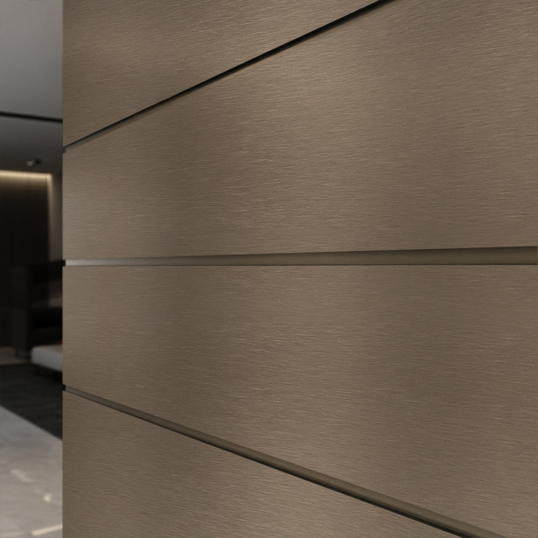 320H-ALUMINUM PROFILE- ADJUSTABLE U-PROFILE  COLOUR : Brass Brushed Metal BP-104K -  wall-panels-profiles - ebarza Furniture UAE | Shop Modern Furniture in Abu Dhabi & Dubai - مفروشات ايبازرا في الامارات | تسوق اثاث عصري وديكورات مميزة في دبي وابوظبي