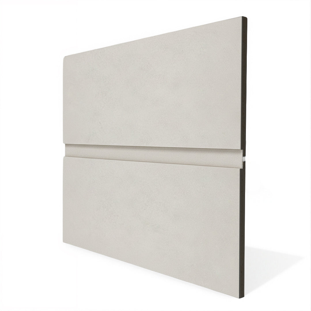 Light cement aluminum U-profile wall panel profile, adjustable, by BEACON, ideal for modern interior or exterior wall designs.