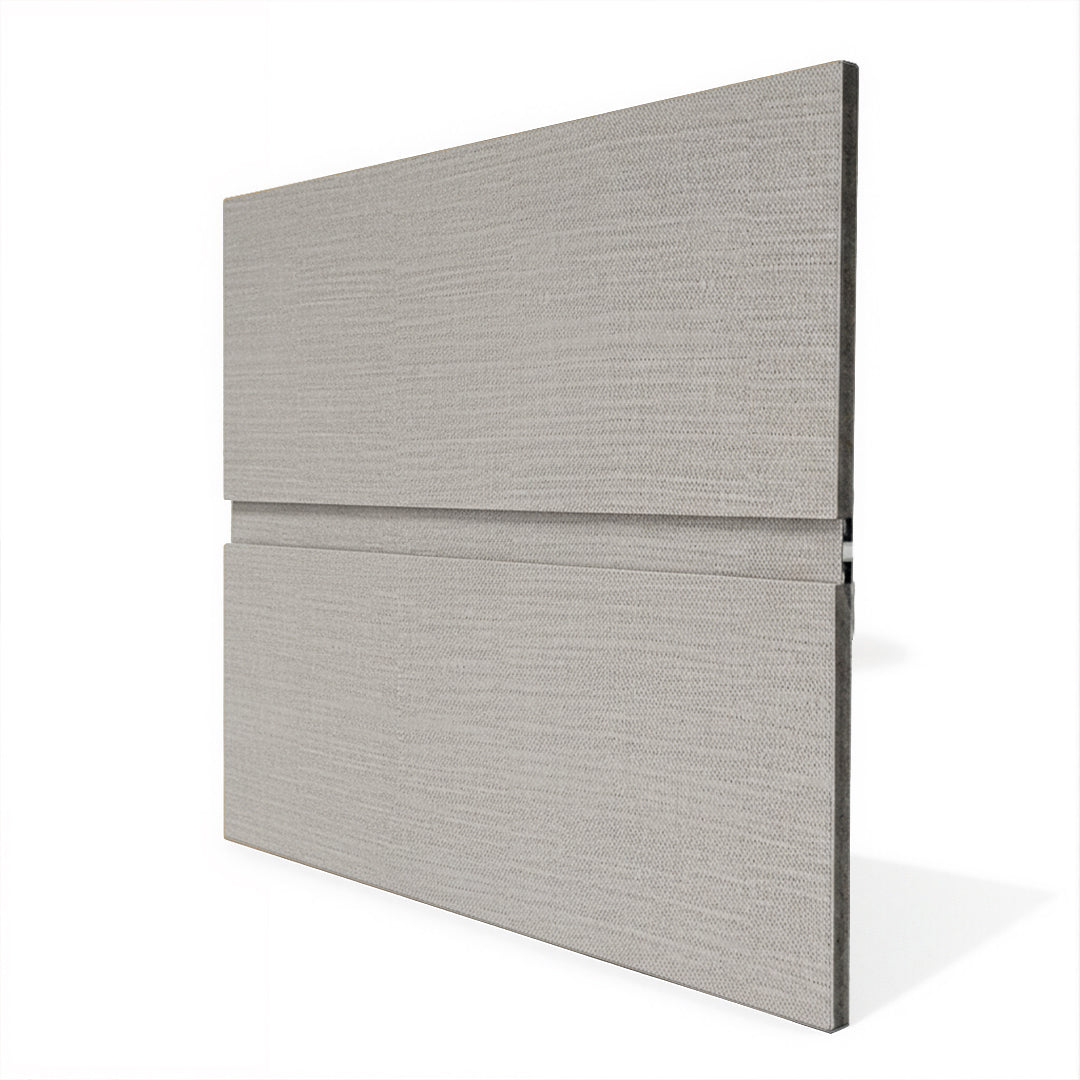 Adjustable aluminum U-profile wall panel in Montaigne Fabric BP-101Y by BEACON, suitable for modern interior wall applications.
