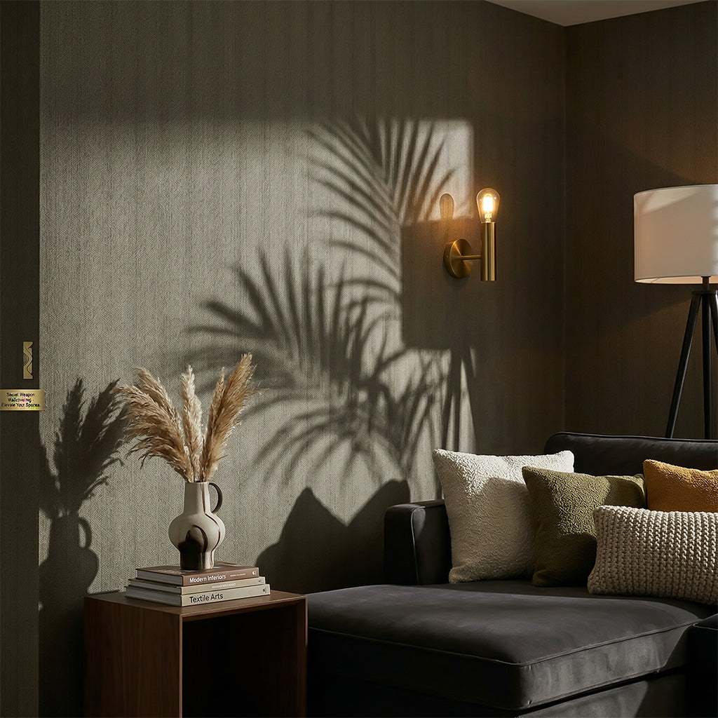 BEACON ARTSDG Wallcovering DZ03-36 wallpaper with a textured, patterned design in neutral tones, suitable for modern interior decor.