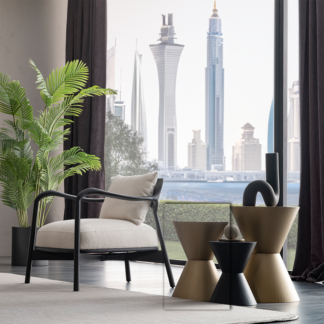 AS IS - GRANDE BUTTON SIDE TABLE MEDIUM ORXGRND-STM35 -  DISPLAY ITEM - ebarza Furniture UAE | Shop Modern Furniture in Abu Dhabi & Dubai - مفروشات ايبازرا في الامارات | تسوق اثاث عصري وديكورات مميزة في دبي وابوظبي