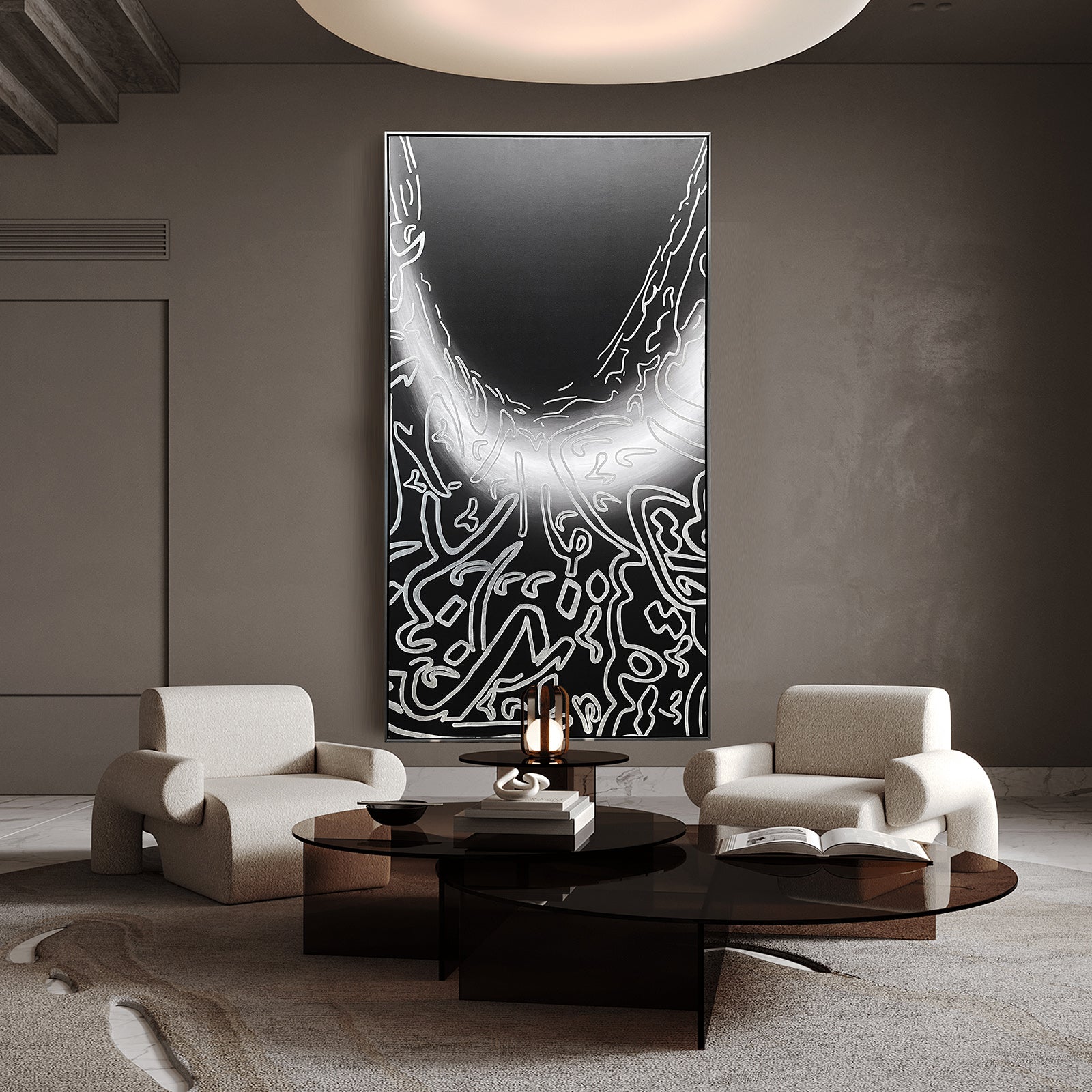 3D Dubai Future Museum Art Painting With Frame  Cm SOASAMPLE0002--160X80 -  Paintings - ebarza Furniture UAE | Shop Modern Furniture in Abu Dhabi & Dubai - مفروشات ايبازرا في الامارات | تسوق اثاث عصري وديكورات مميزة في دبي وابوظبي
