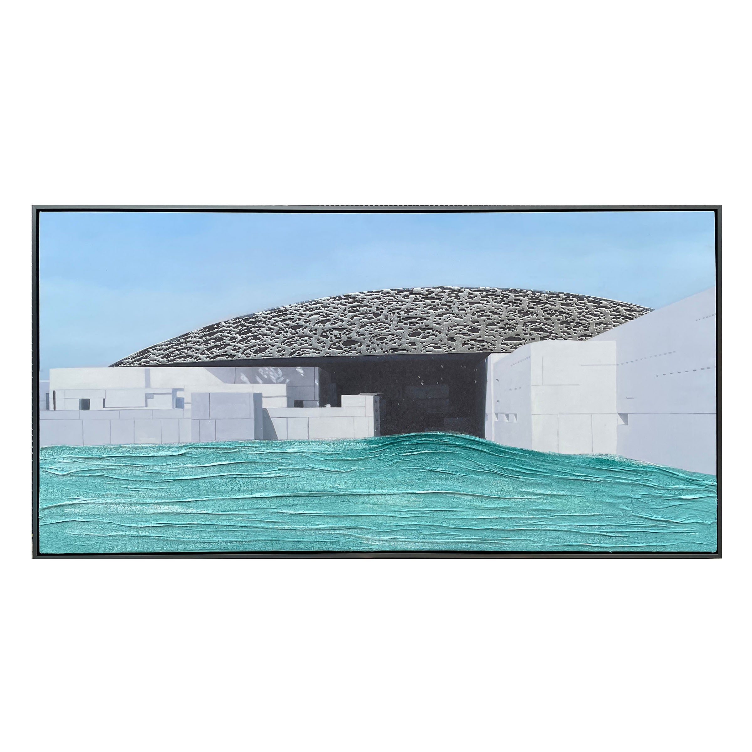 3D Printing for the Louvre Museum Abu Dhabi With Frame  SOASAMPLE0011-160x80 Cm -  Paintings - ebarza Furniture UAE | Shop Modern Furniture in Abu Dhabi & Dubai - مفروشات ايبازرا في الامارات | تسوق اثاث عصري وديكورات مميزة في دبي وابوظبي