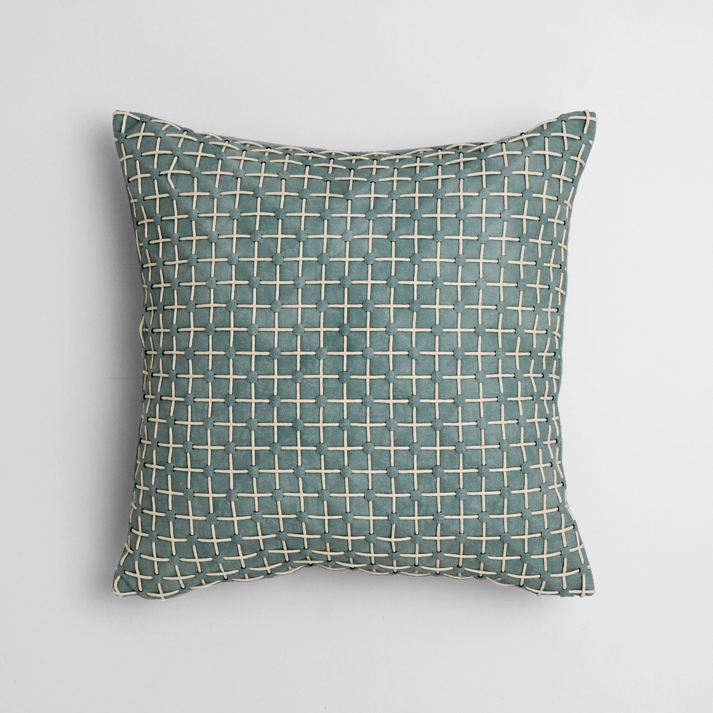 45*45 SKJG Pearl Imitation Leather Cushion - ECC122 -  Cushions - ebarza Furniture UAE | Shop Modern Furniture in Abu Dhabi & Dubai - مفروشات ايبازرا في الامارات | تسوق اثاث عصري وديكورات مميزة في دبي وابوظبي
