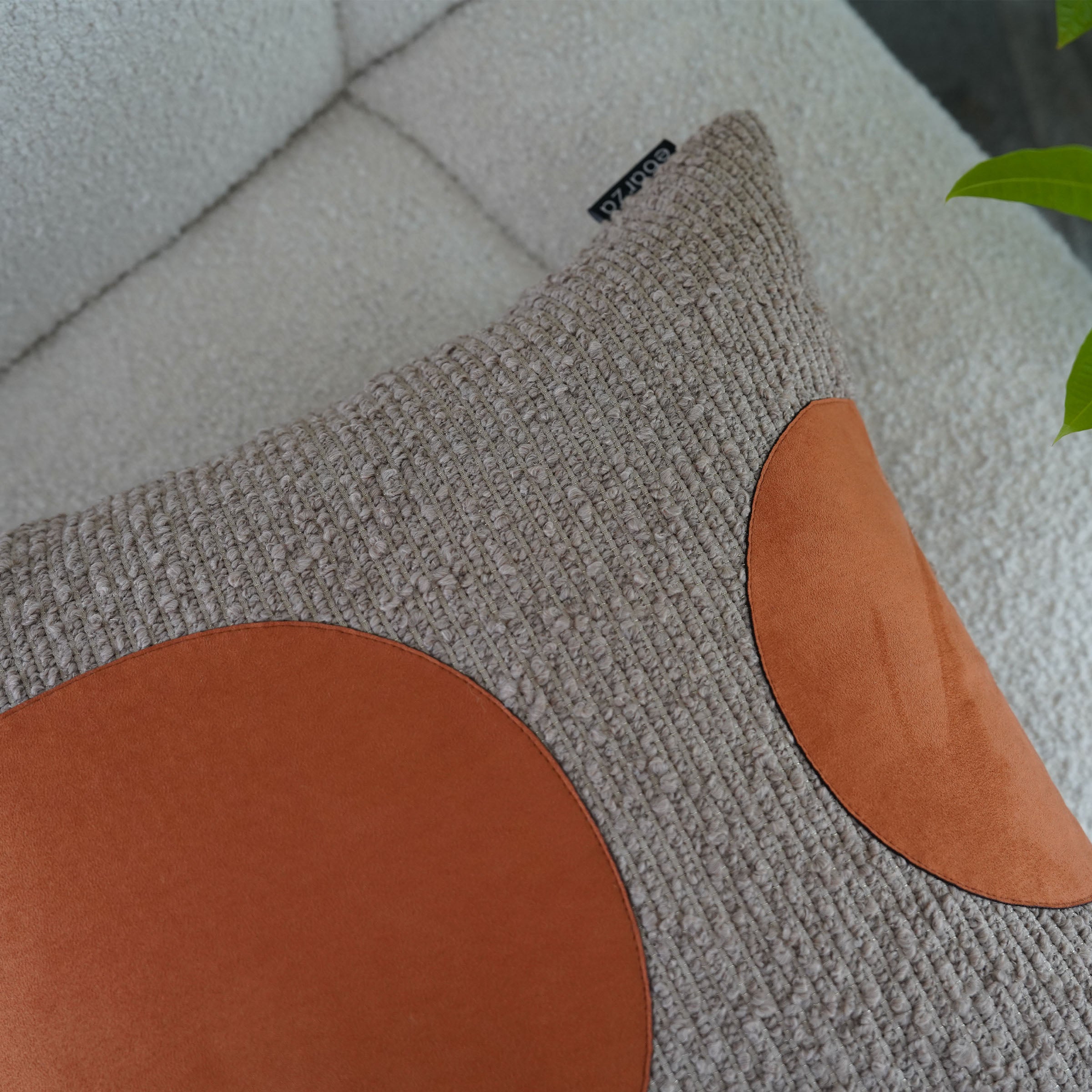 45*45cm Ebarza Buck Patchwork Cushion ECC134 -  Cushions - ebarza Furniture UAE | Shop Modern Furniture in Abu Dhabi & Dubai - مفروشات ايبازرا في الامارات | تسوق اثاث عصري وديكورات مميزة في دبي وابوظبي