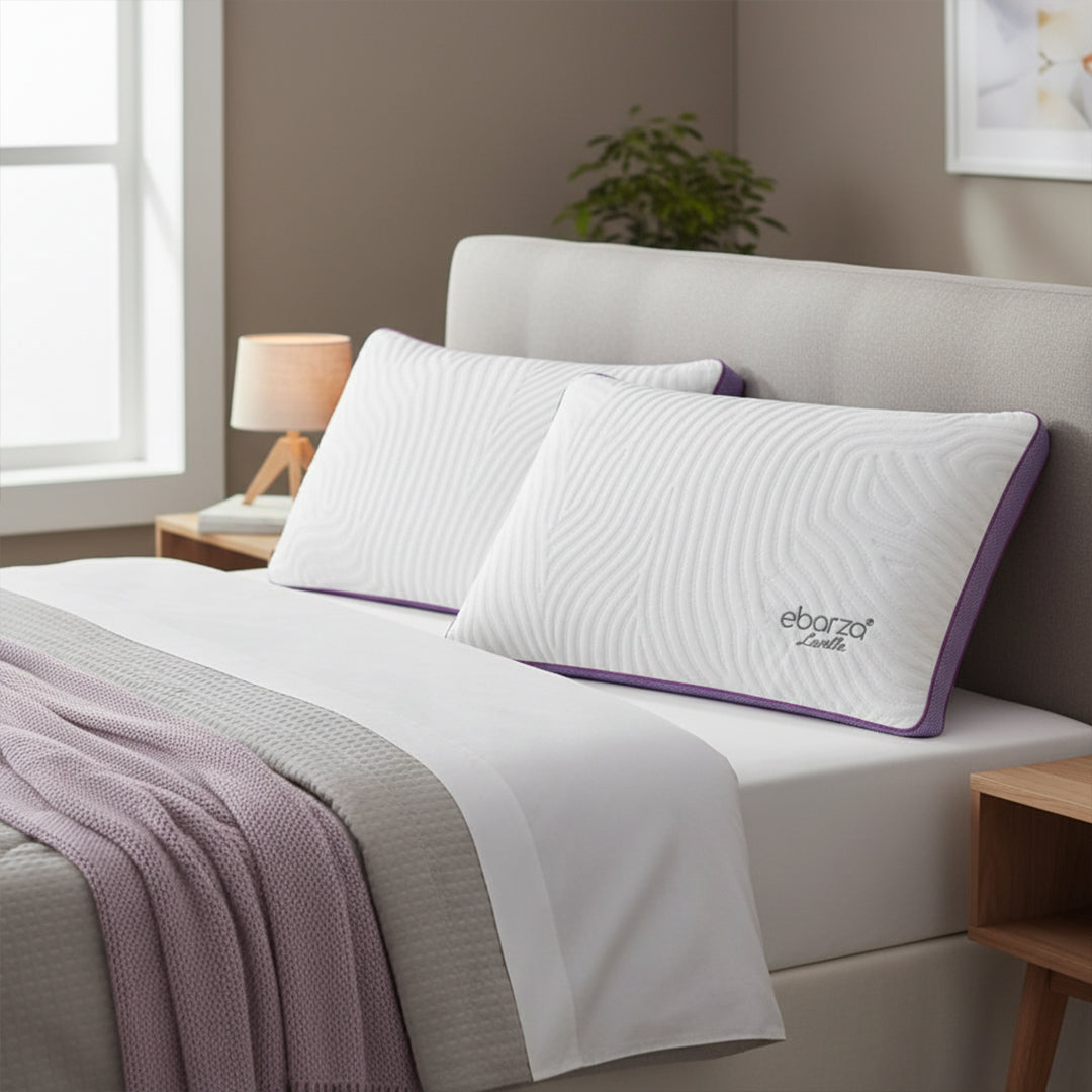 Pre-order 15 Days Delivery 45*70cm ebarza lavelle Memory Pillow Z20250930-Lavender -  Cushions - ebarza Furniture UAE | Shop Modern Furniture in Abu Dhabi & Dubai - مفروشات ايبازرا في الامارات | تسوق اثاث عصري وديكورات مميزة في دبي وابوظبي