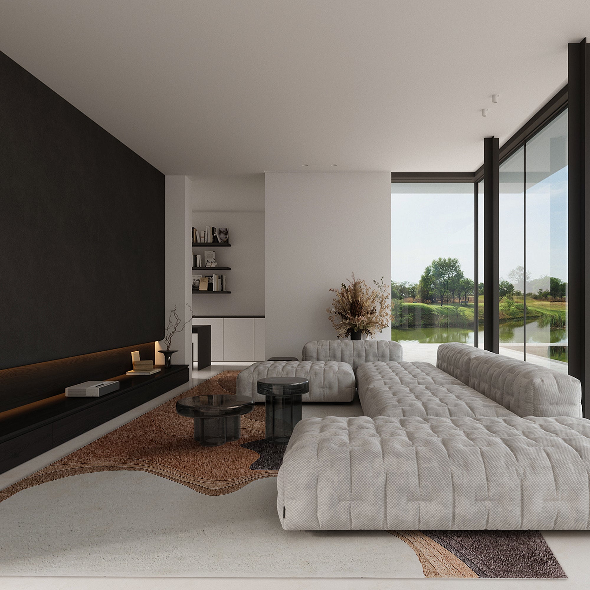450X300 Cm Driftwood Melody WOOL BEIGE AND DARK BEIGE Rug JH-22739 -  Rugs - ebarza Furniture UAE | Shop Modern Furniture in Abu Dhabi & Dubai - مفروشات ايبازرا في الامارات | تسوق اثاث عصري وديكورات مميزة في دبي وابوظبي