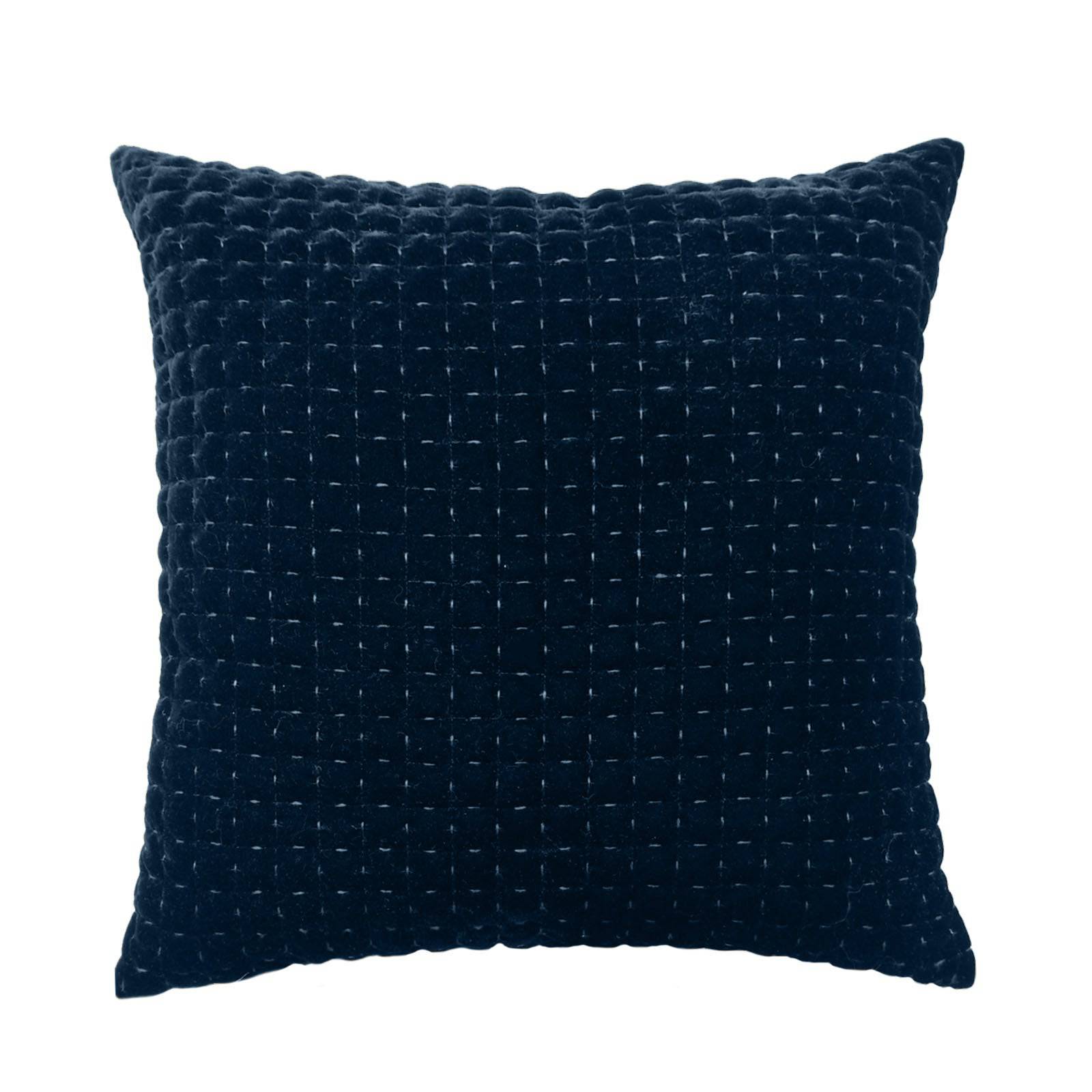 45X45 Cm Velvet Cushion Cover 2278-002-1-Blue -  Cushions | غطاء وسادة من المخمل 45 × 45 سم - ebarza Furniture UAE | Shop Modern Furniture in Abu Dhabi & Dubai - مفروشات ايبازرا في الامارات | تسوق اثاث عصري وديكورات مميزة في دبي وابوظبي