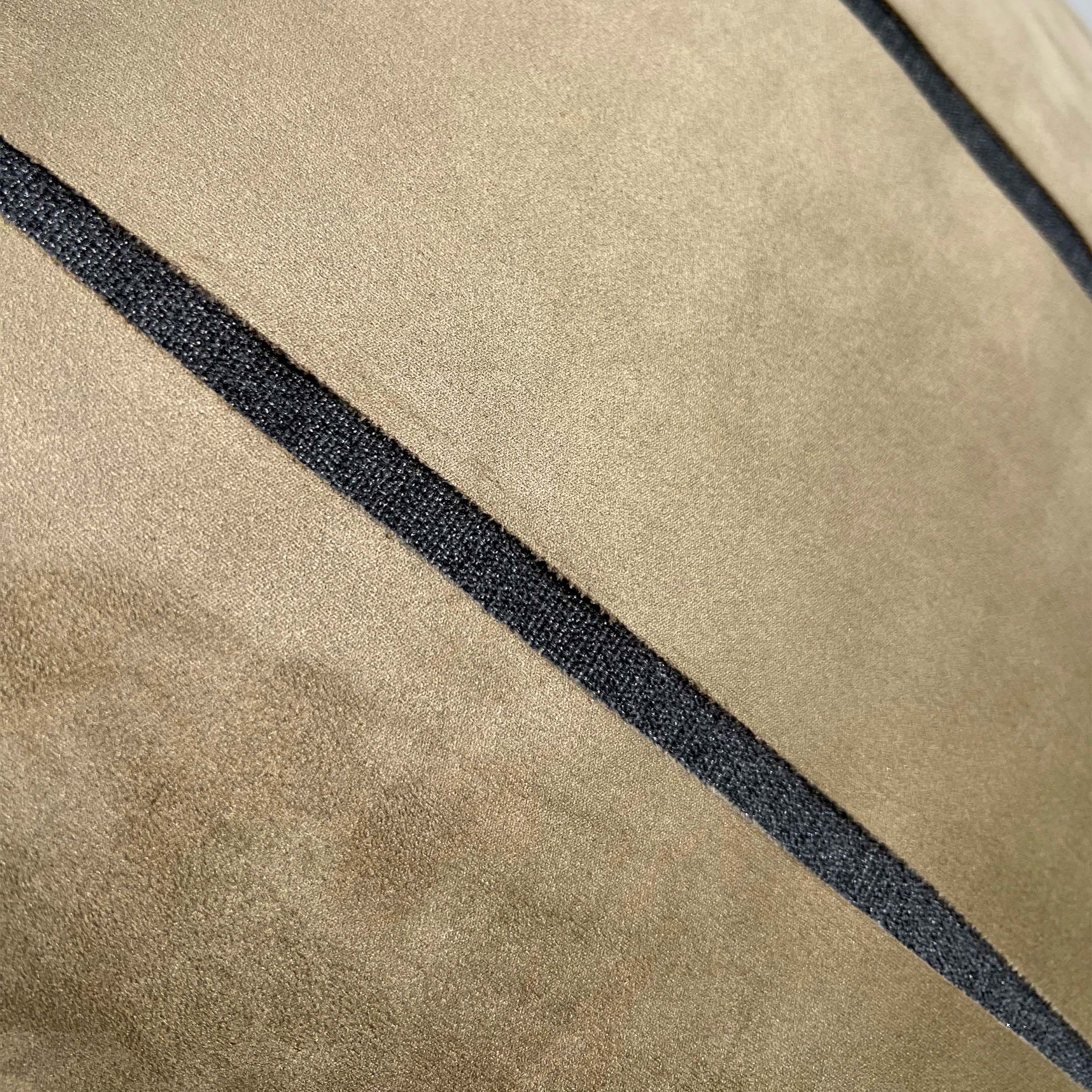 BEACON 45x45 Theo imitation leather cushion showing textured beige cover with stitched edges, decorative and comfortable for seating.