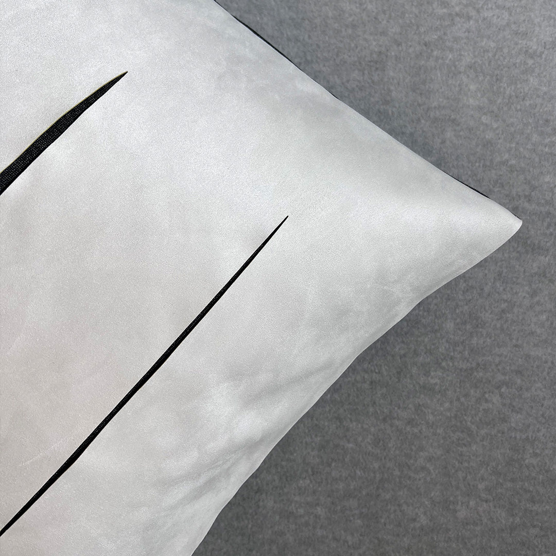 45x45cm BEACON Theo imitation leather cushion with textured surface and modern design, ideal for stylish living room decor.