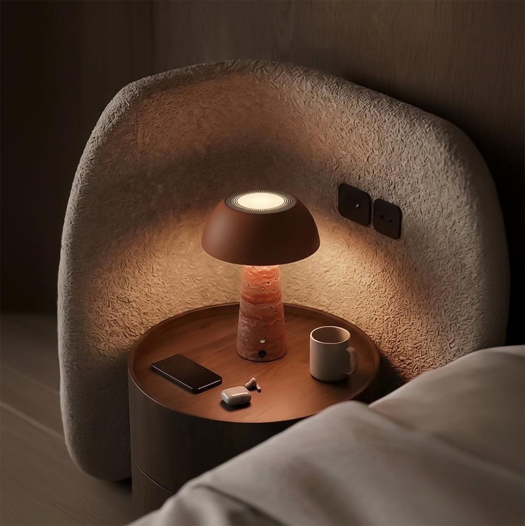 BEACON Solis table lamp with sleek design, white finish, and adjustable arm, ideal for desk or bedside lighting.